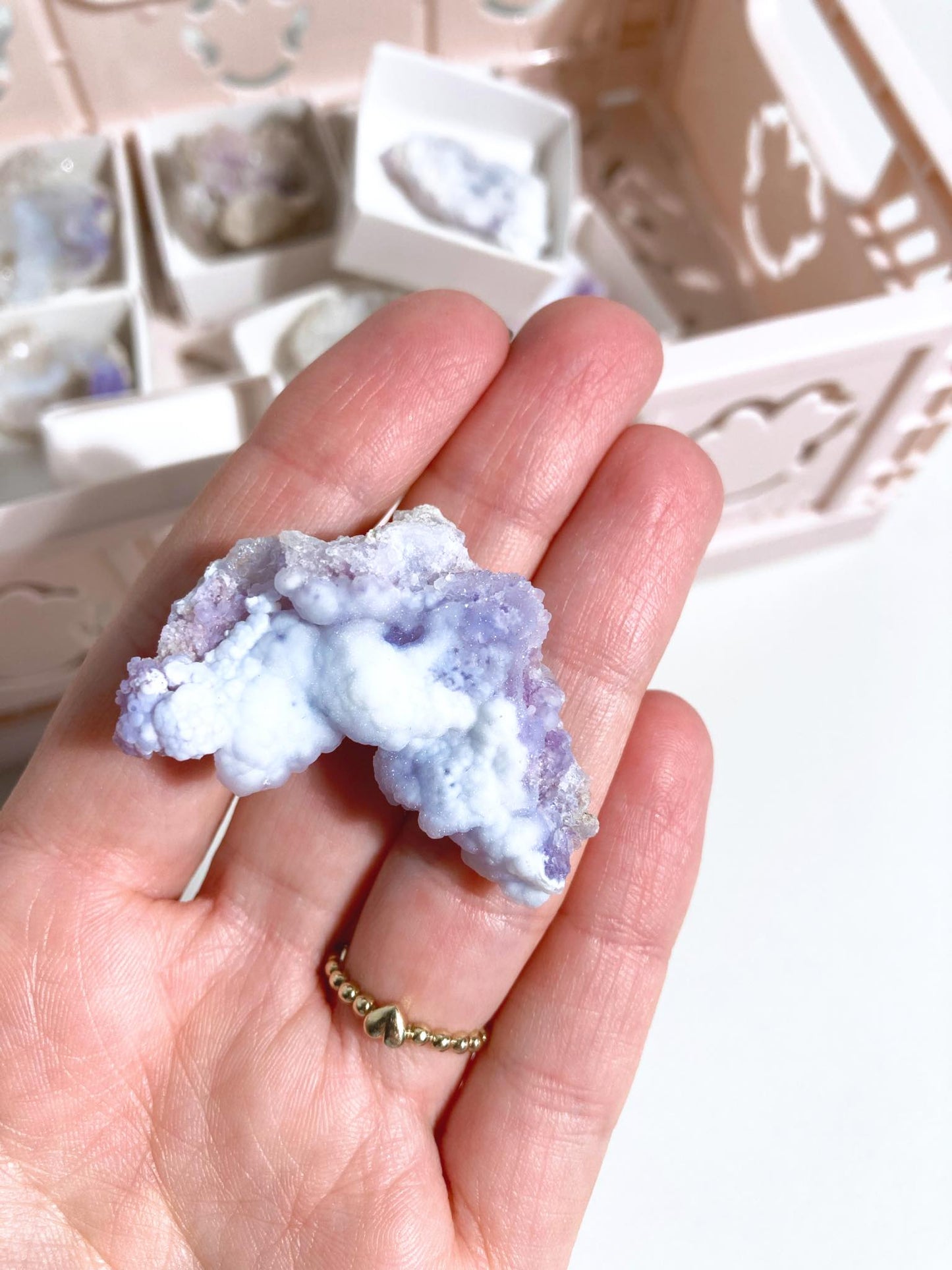 Spirit Flower Druzy Geode MINI - RARE NEUER FUND! 2021 ca 3cm - aus Mexico