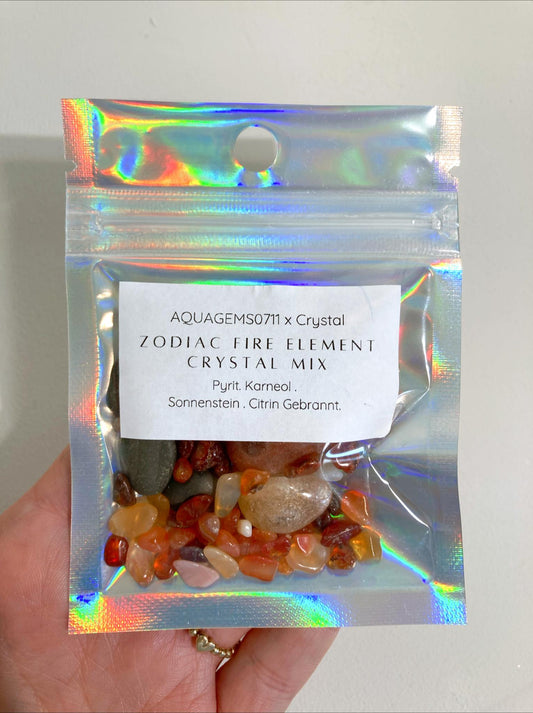 ZODIAC ELEMENT CRYSTAL MIX FIRE . FEUER l Premium Kristall Konfetti