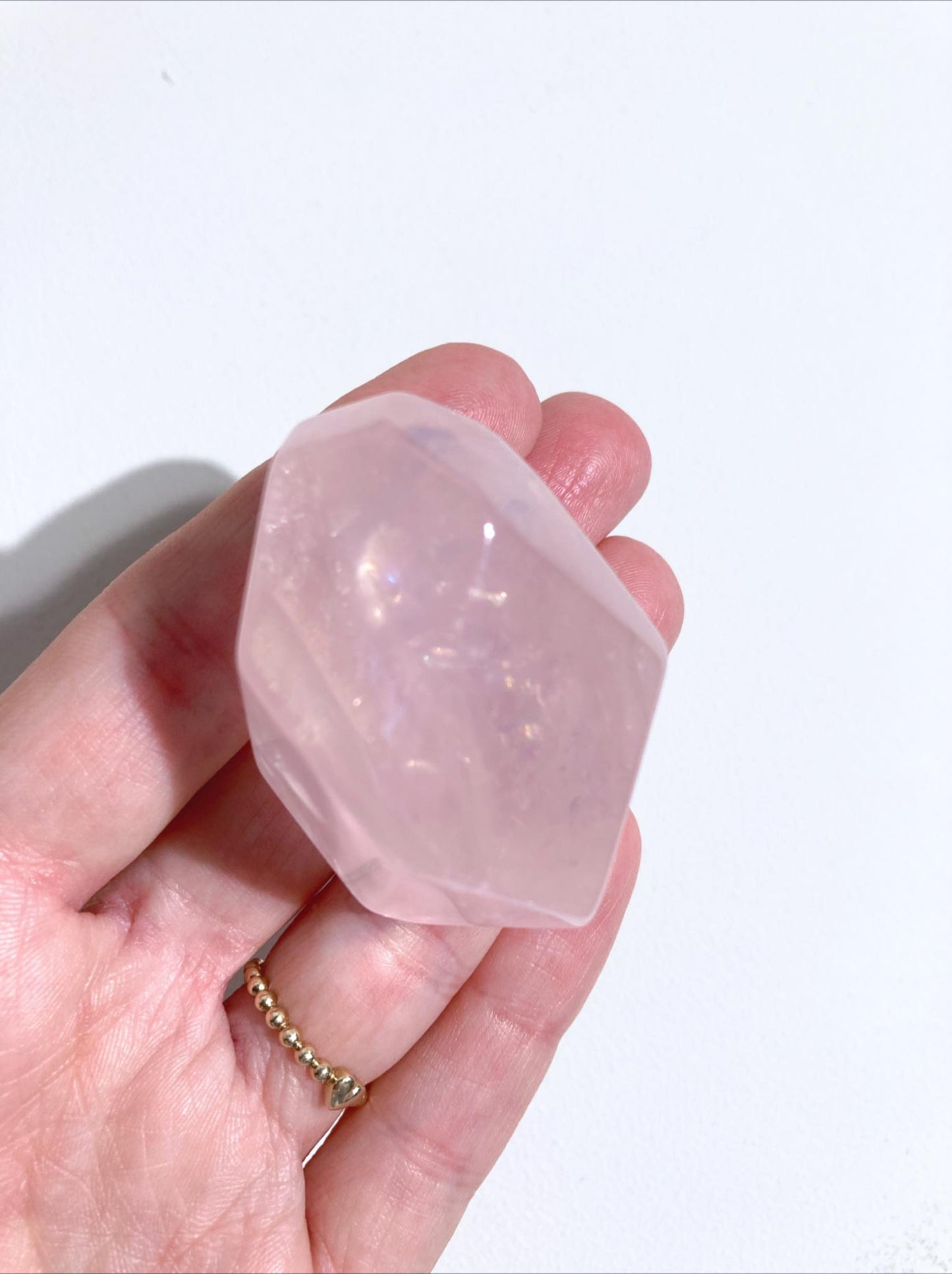 Rosenquarz Freiform . Rosequartz Freeform - aus Brasilien Hand Carved