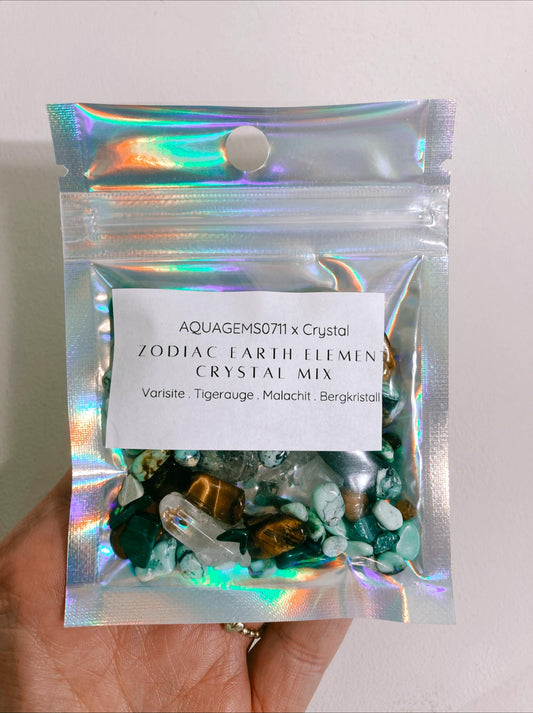 ZODIAC ELEMENT CRYSTAL MIX EARTH. ERDE l Premium Kristall Konfetti