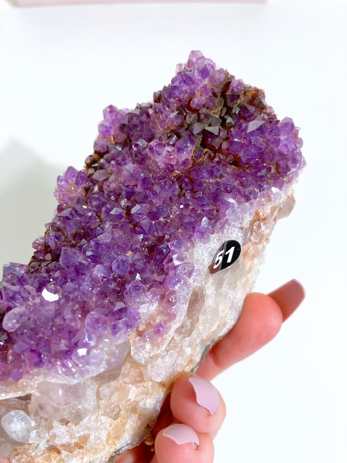 Pink Violettes Amethyst Cluster aus Brasilien 11cm 190g - High Quality [51]
