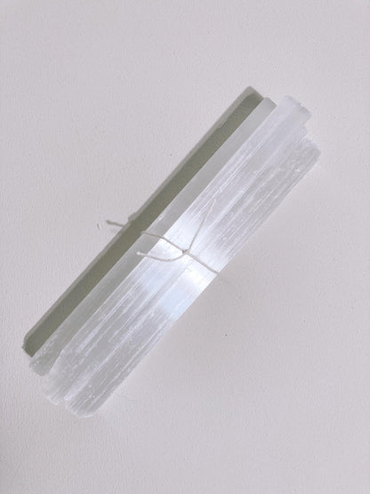 CLEAN THE HOUSE! 4x 15cm Selenit Stab Set  . Selenite Stick - aus Marokko