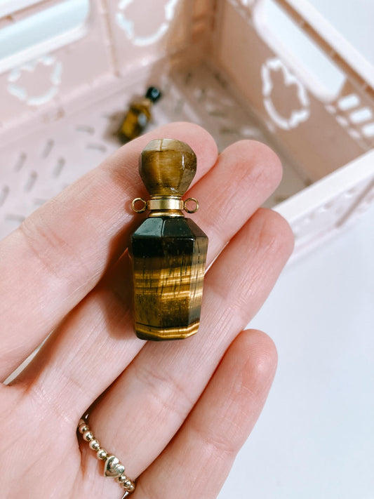 Mini Tigerauge Parfum Phiole Fläschchen