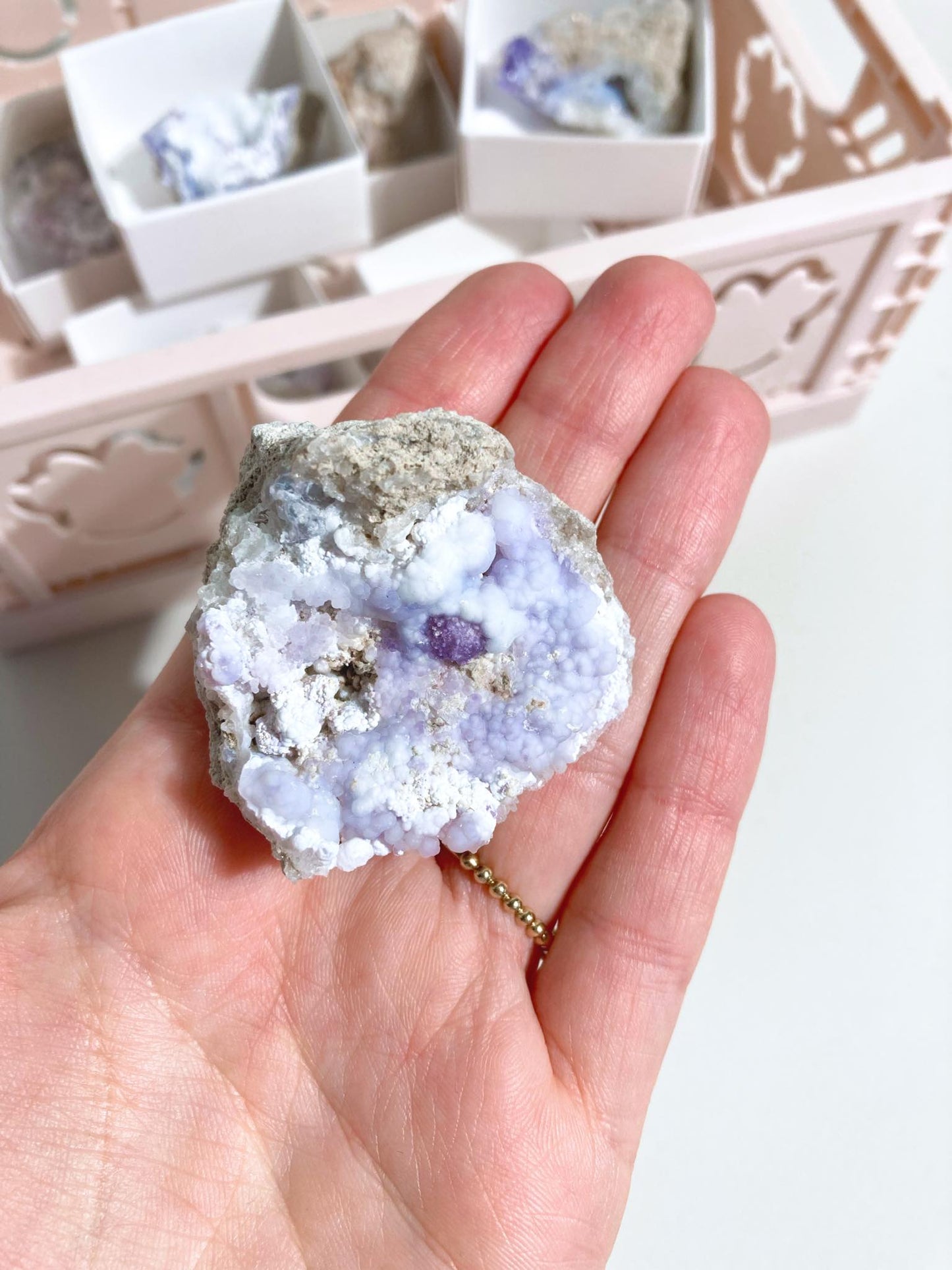 Spirit Flower Druzy Geode MINI - RARE NEUER FUND! 2021 ca 3cm - aus Mexico
