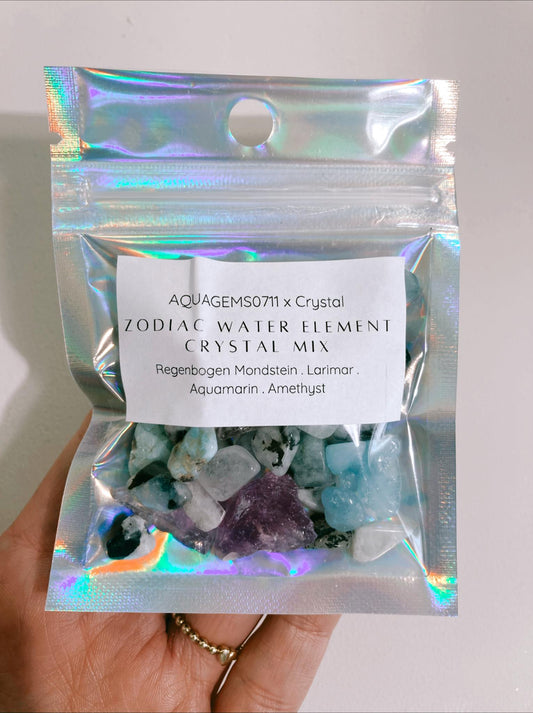 ZODIAC ELEMENT CRYSTAL MIX WATER . WASSER l Premium Kristall Konfetti