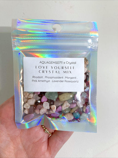 LOVE YOURSELF 2.0 Crystal Mix l Premium Kristall Konfetti