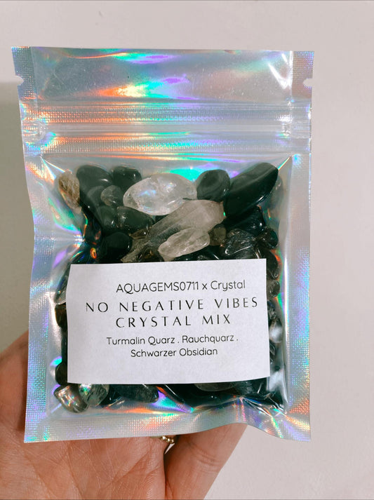 NO NEGATIVE VIBES PROTECTION Crystal Mix l Premium Kristall Konfetti