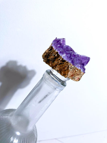 Amethyst Wein I Wasser Glas Karaffen Korken