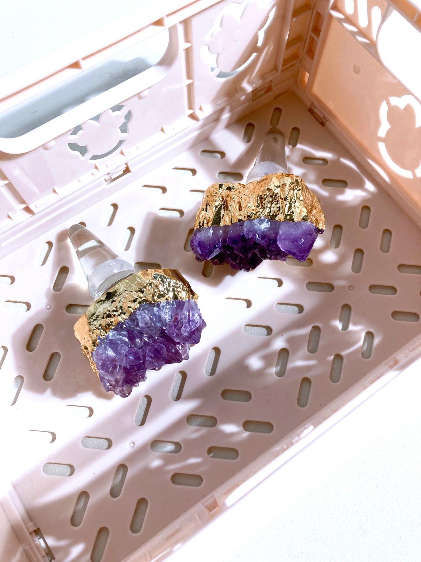 Amethyst Wein I Wasser Glas Karaffen Korken