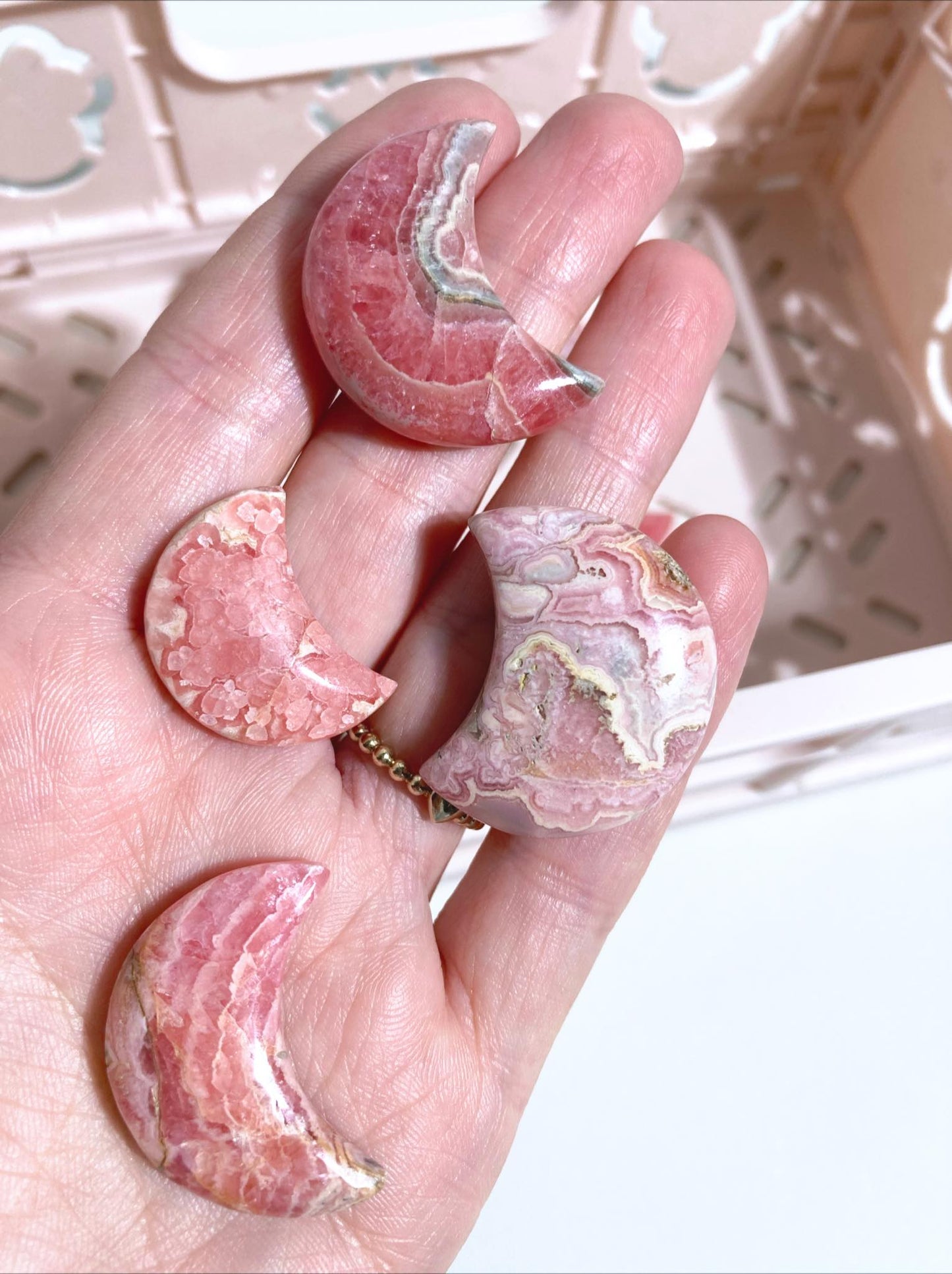 Rhodocrosit Mini Mond- Rhodocrosite mini Moon  - aus Peru Common - High Quality RARE