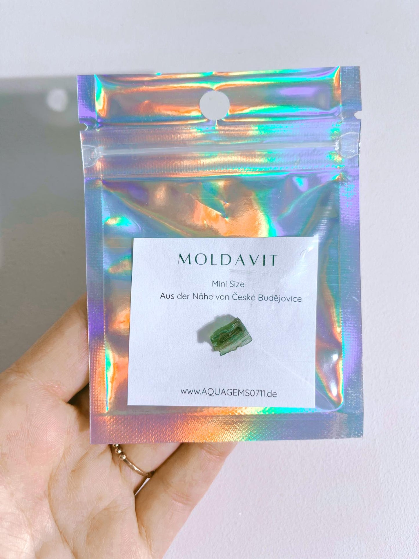 MINI MOLDAVIT 0.4 -0.7g -aus der Nähe von České Budějovice Tschechien