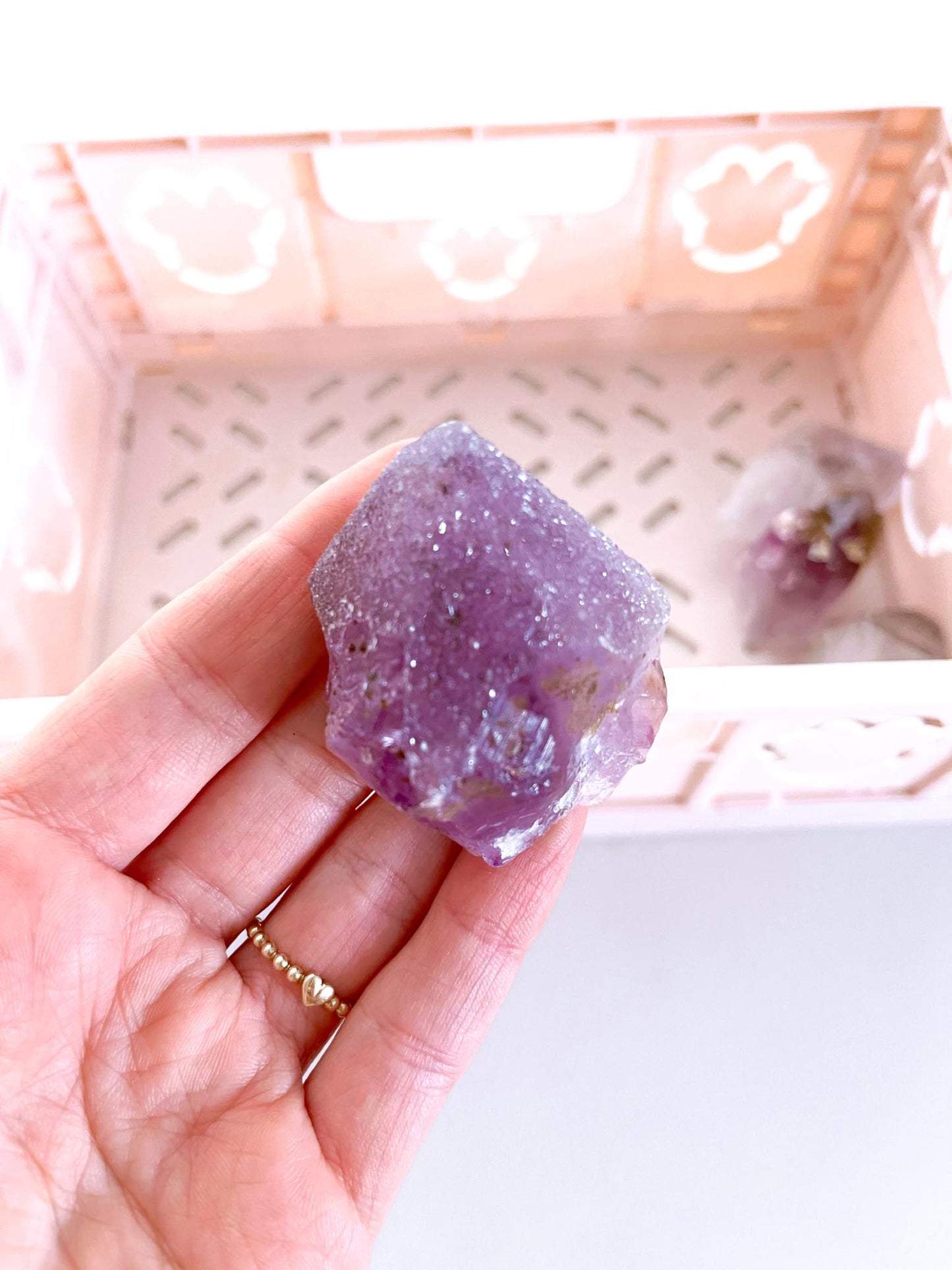 Sparkly Sugar Amethyst Spitze ca. 5cm - aus Brasilien