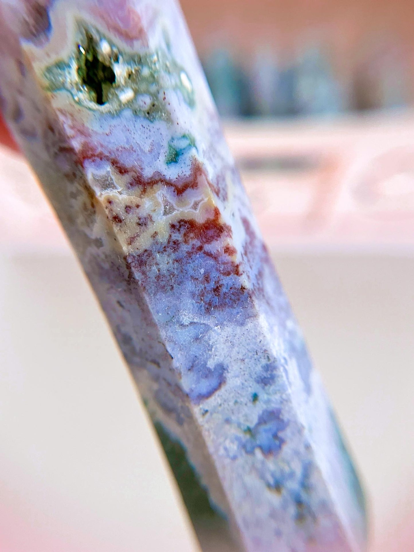 Pink Lila Ozean Jaspis . Ozean Jasper - HIGH QUALITY
