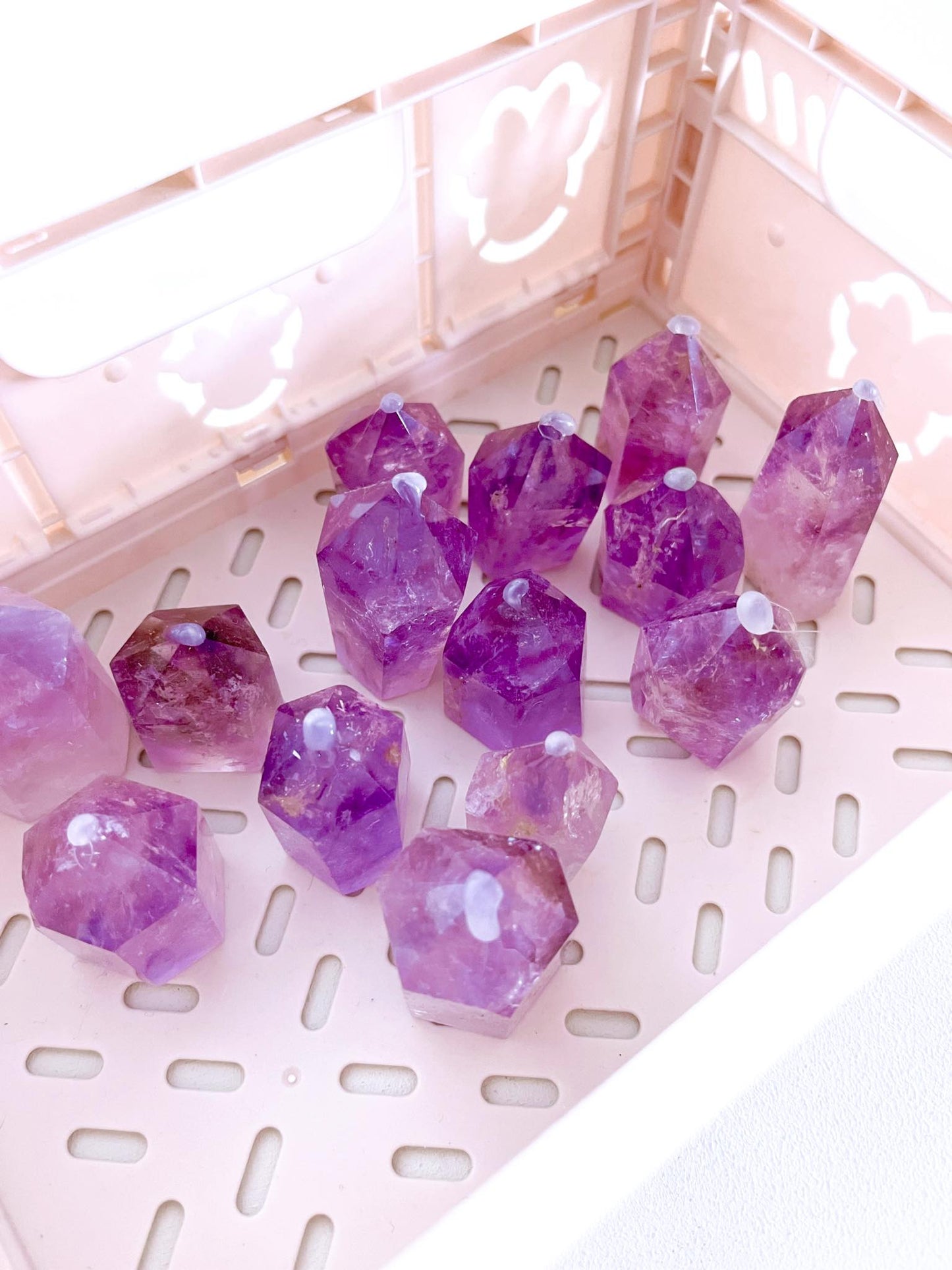 Lavender Amethyst Mini Muffin . Lavender Amethyst Mini Cupcake ca. 4-5 cm - High Quality
