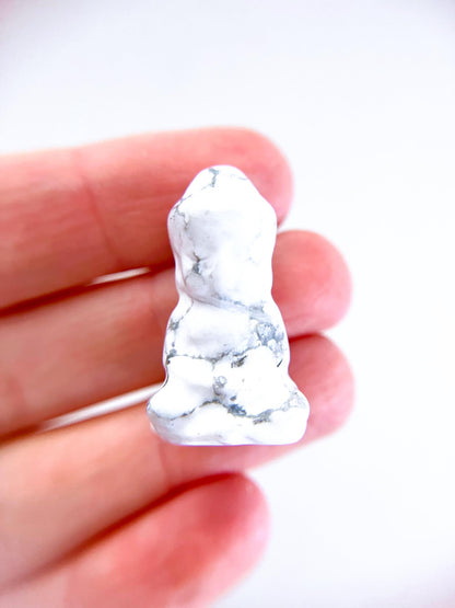 Magnesit Mini Buddha . Magnesite Mini Buddha Carving ca. x cm