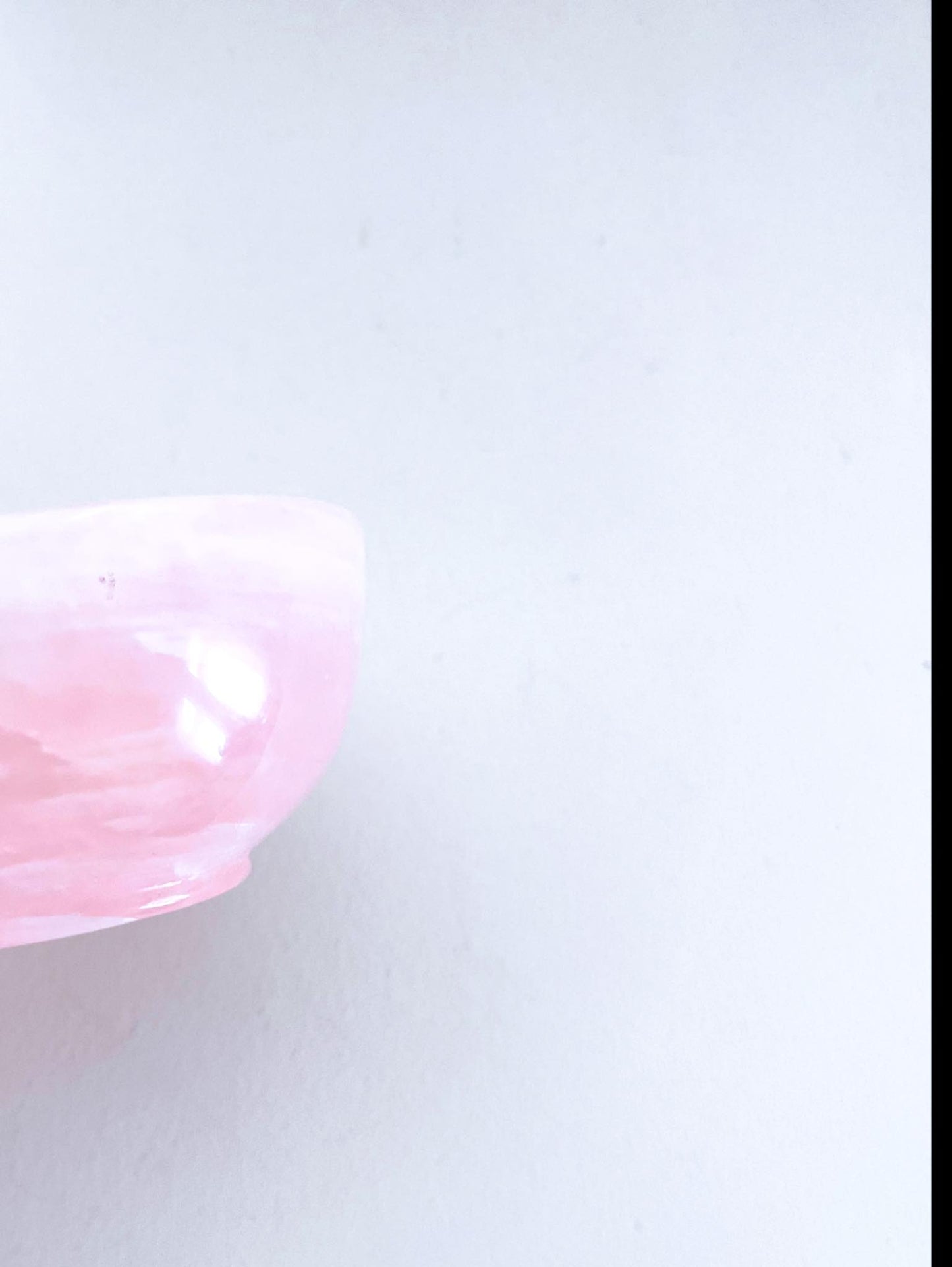 Rosenquarz MINI Schale Schmuckschale / Rosequartz Mini Bowl ca. 7cm Handcarved