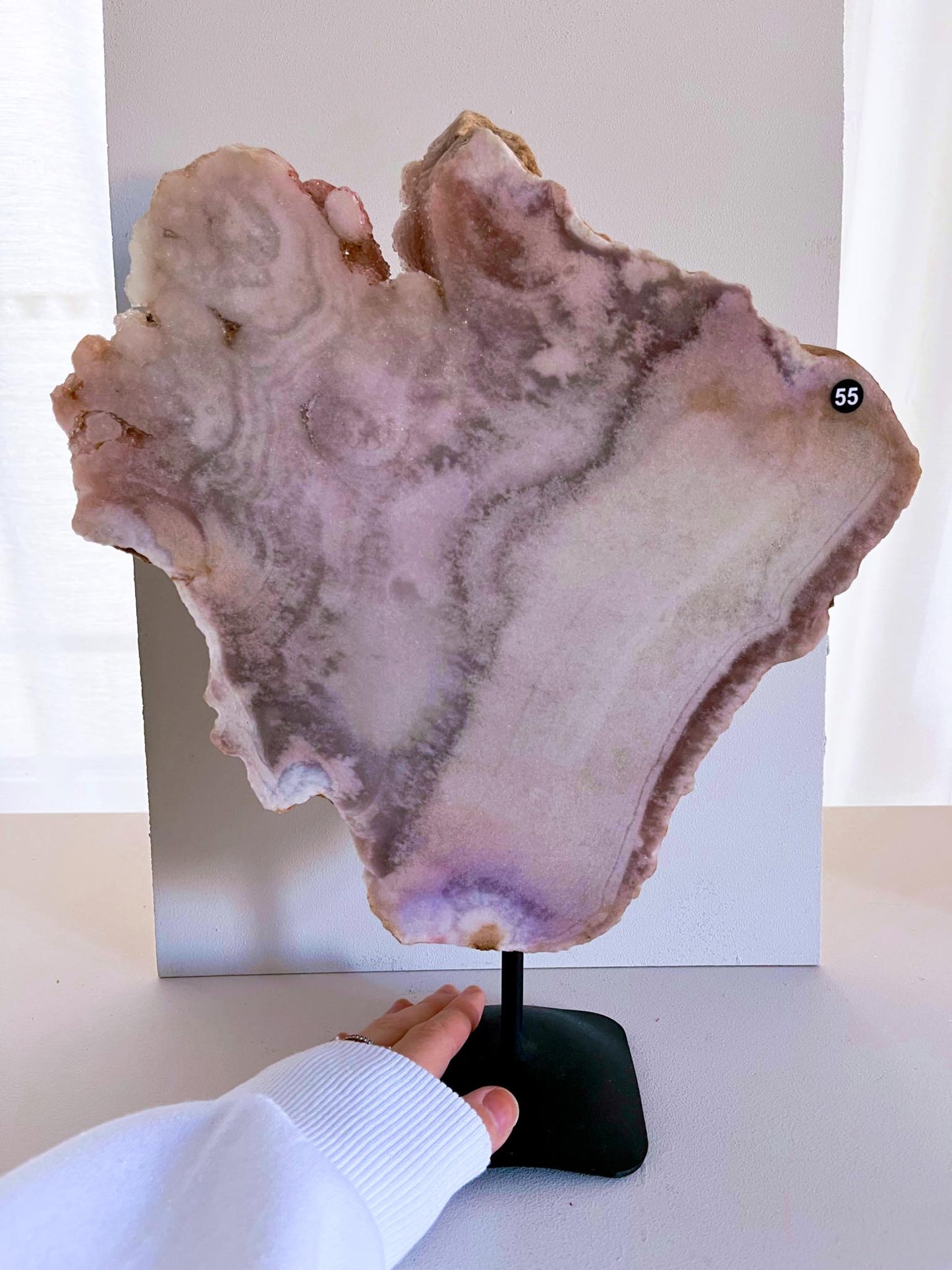 Pink Amethyst auf Ständer . Pink Amethyst on Stand ca. 34 cm  [55] - aus Patagonien