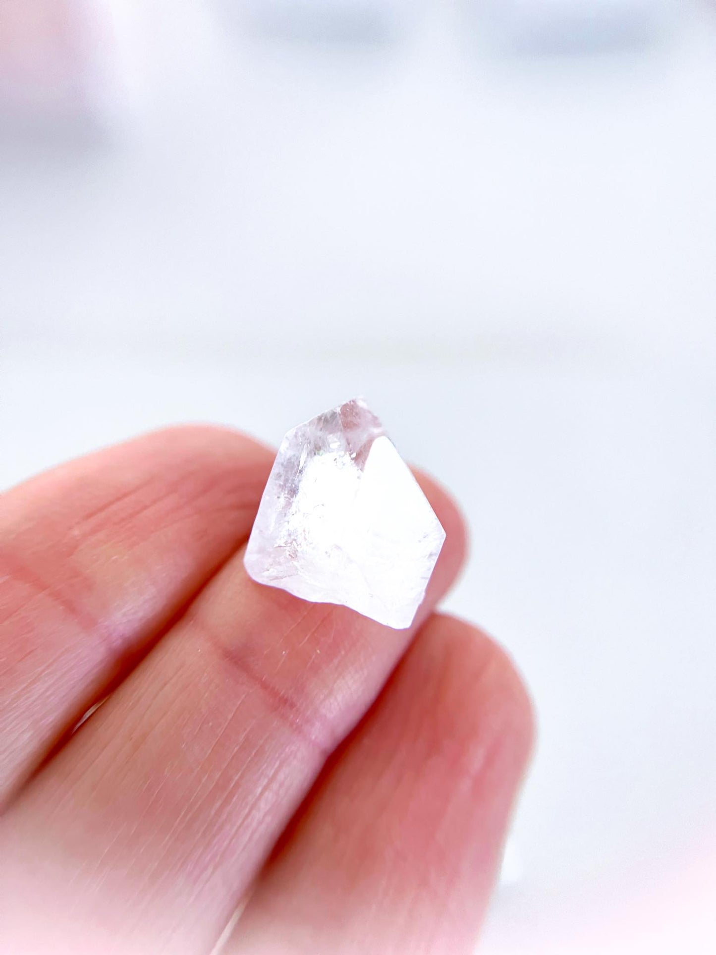 Natürliche Apophyllite Spitzen . natural Apopylite Points - aus Indien High Quality