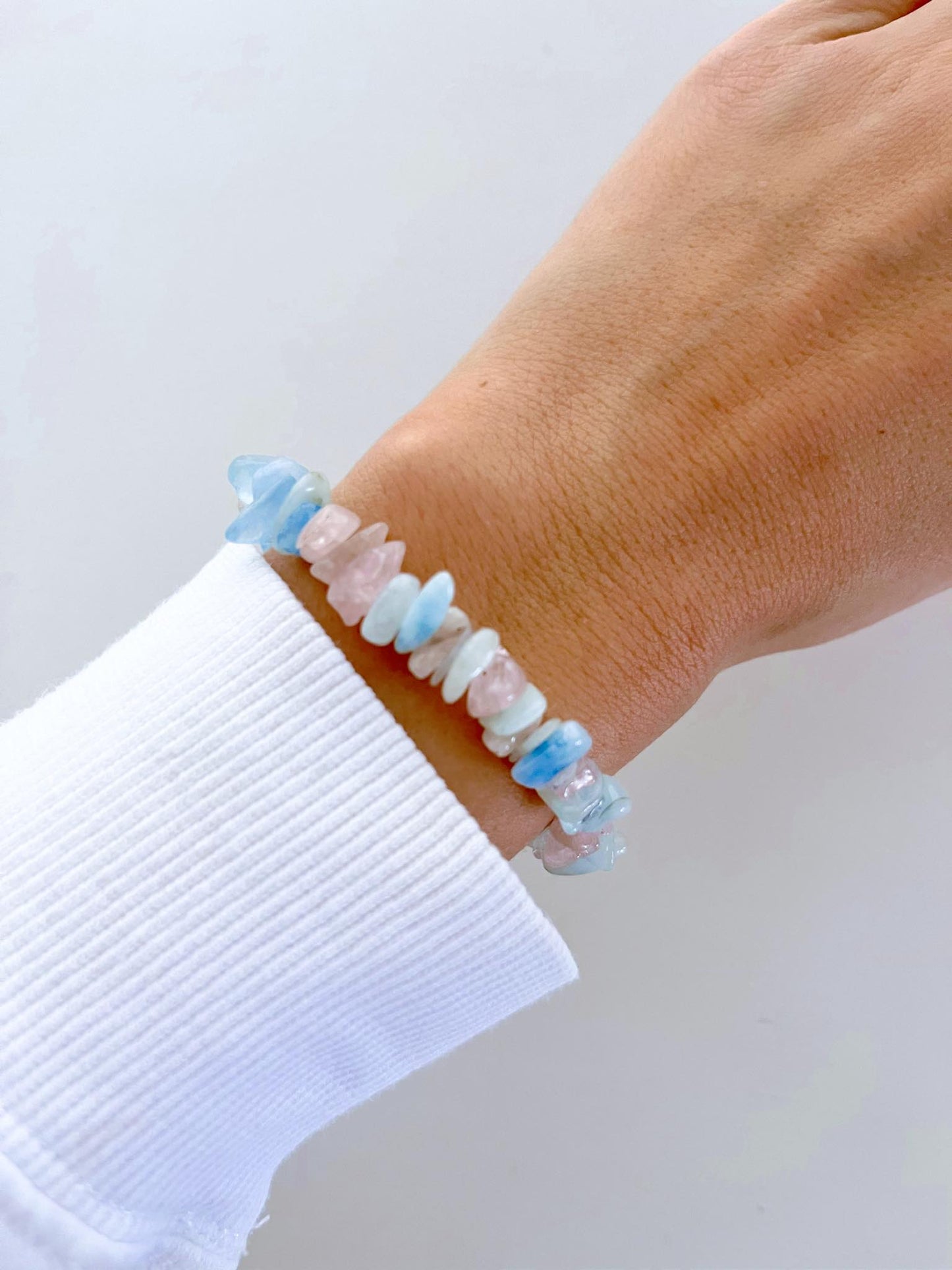 Morganit Chips Armband . Morganite Chips Bracelet - Common Quality