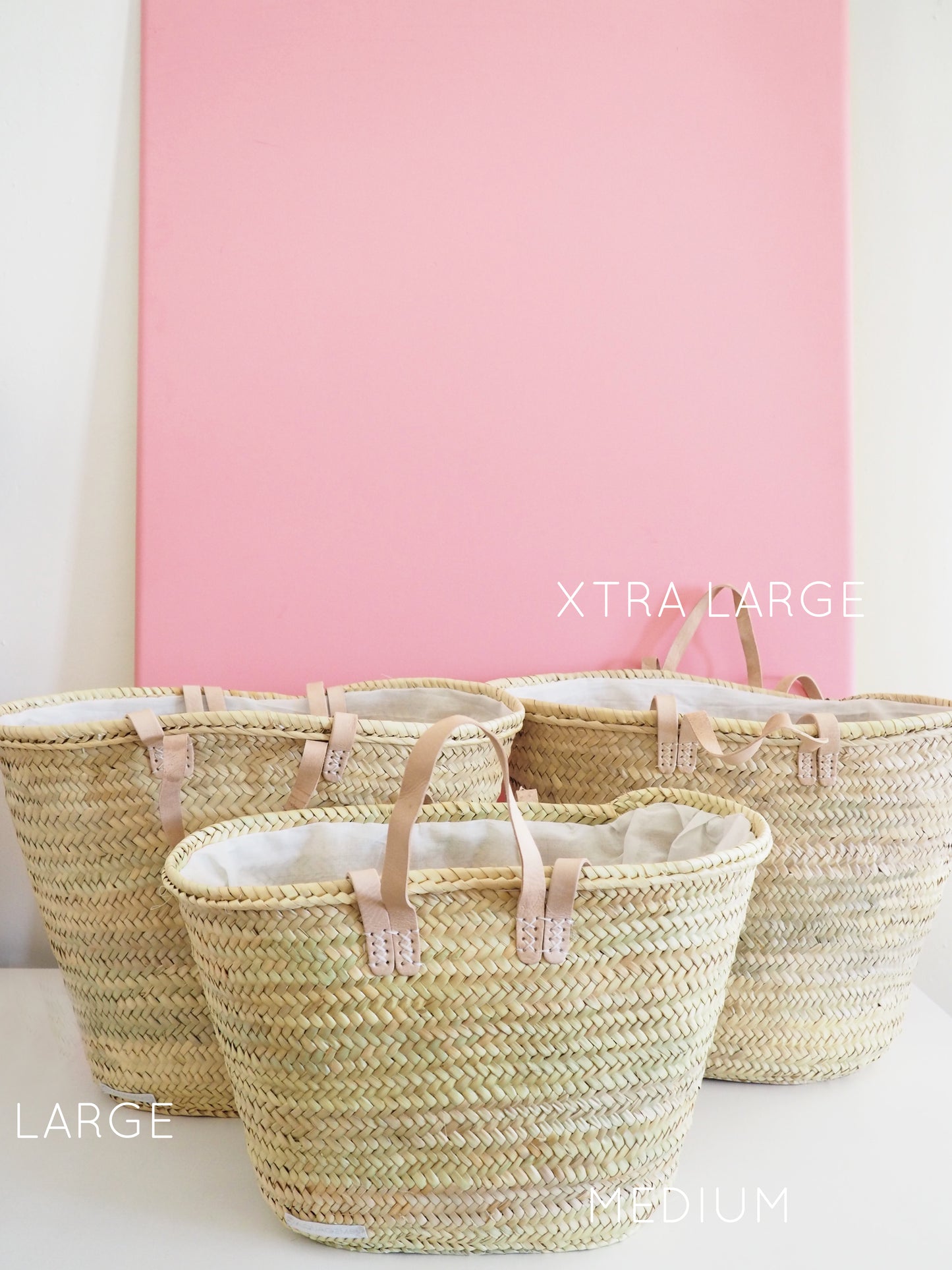 Korb Monogramm & Stripes No bad days! Weiss