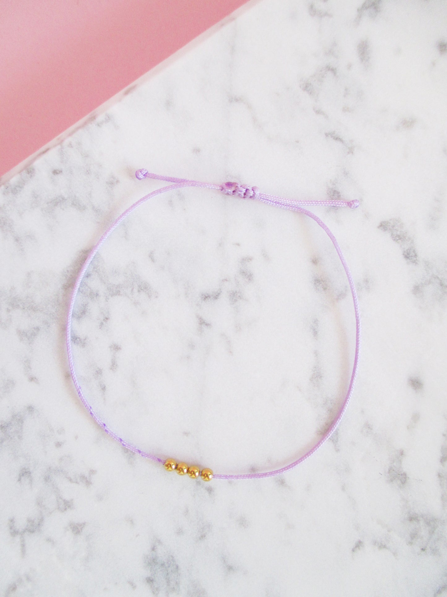 Vier Gold Perlen Armband 375 Gold