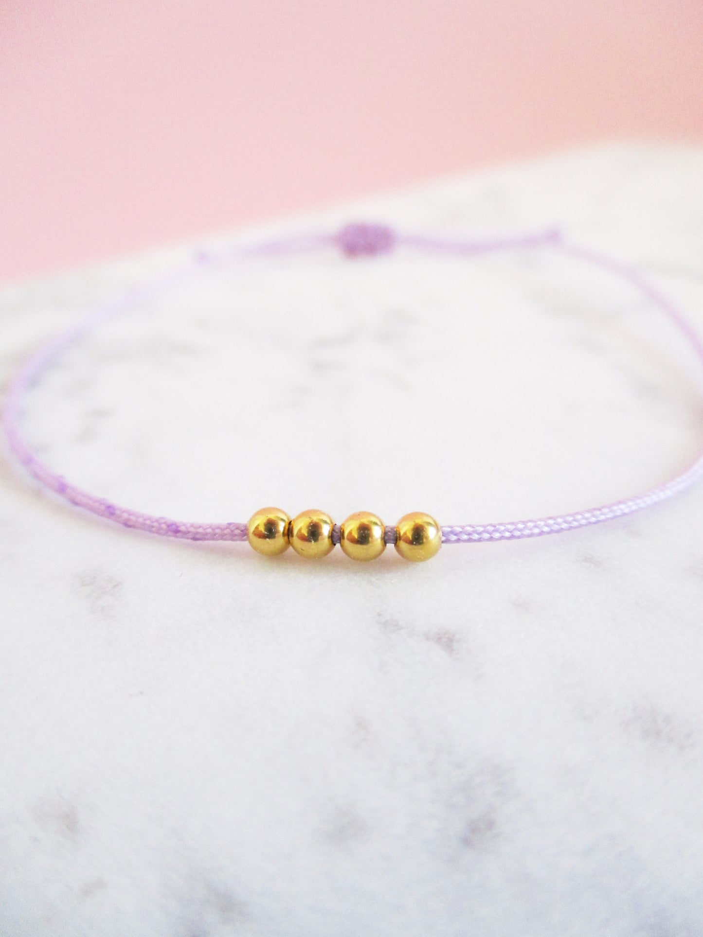 Vier Gold Perlen Armband 375 Gold