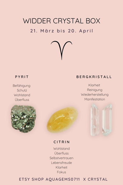 WIDDER ZODIAC Crystal Box