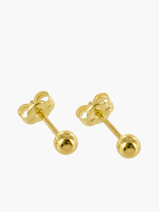 333 Gold Ohrstecker Dots