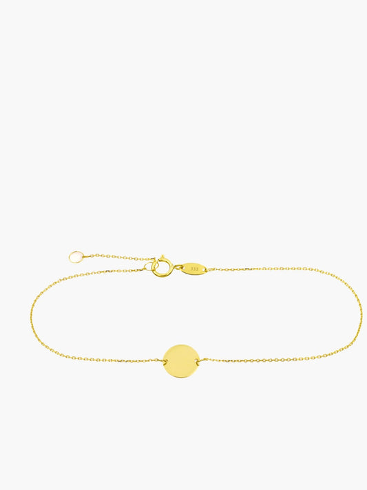 333 Gold Armband mit Plättchen & Gravur