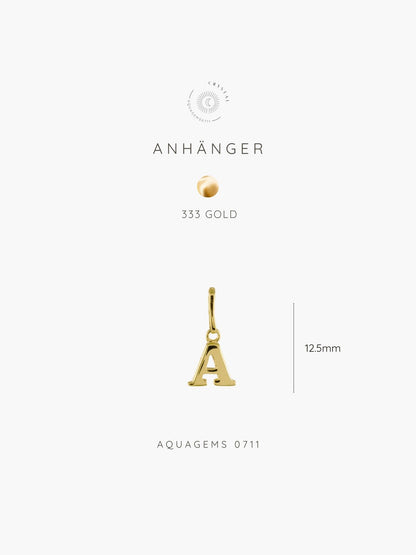 333 Gold Buchstabe mit Kette