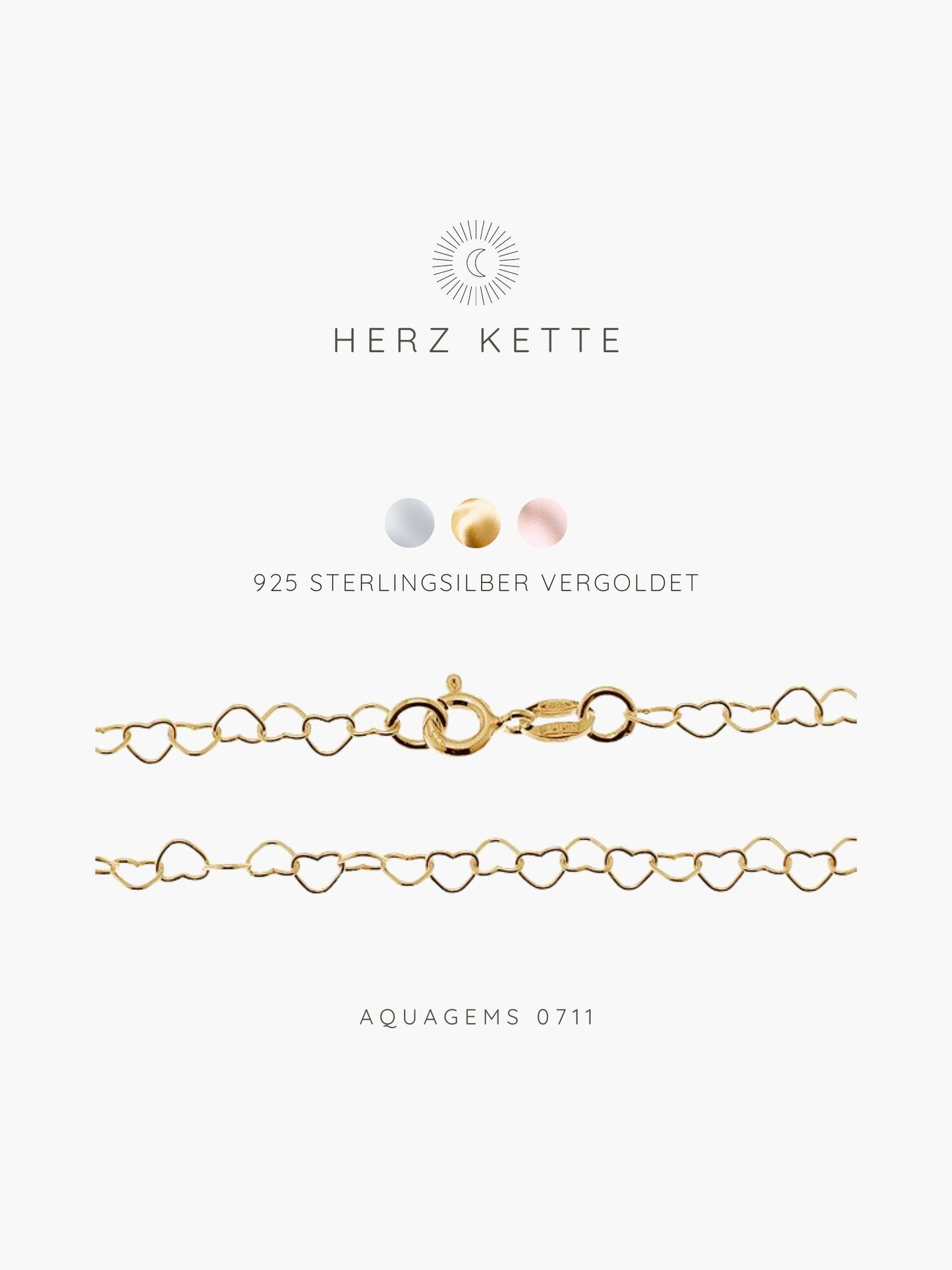 Halskette Basic Choker Herzchen Y 55cm 925 Sterlingsilber
