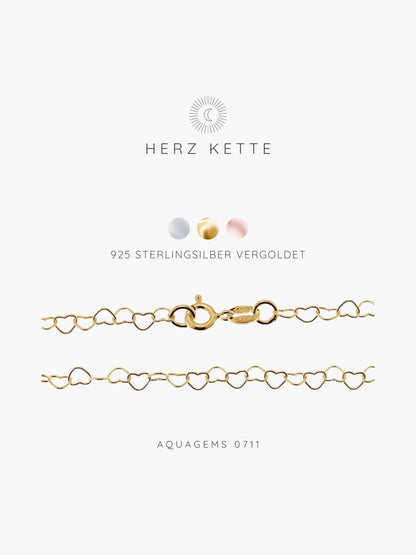 Halskette Basic Choker Herzchen Y 55cm 925 Sterlingsilber