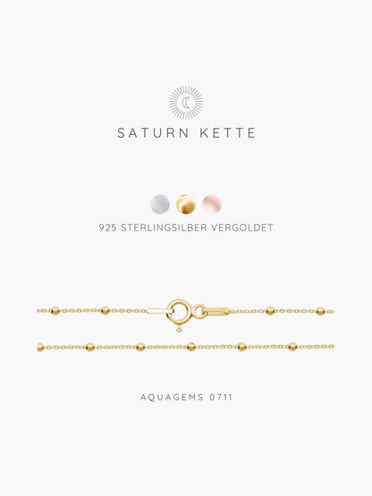 Halskette Basic Boho chic Staurn Kette 925 Sterlingsilber  . vergoldet . rosévergoldet