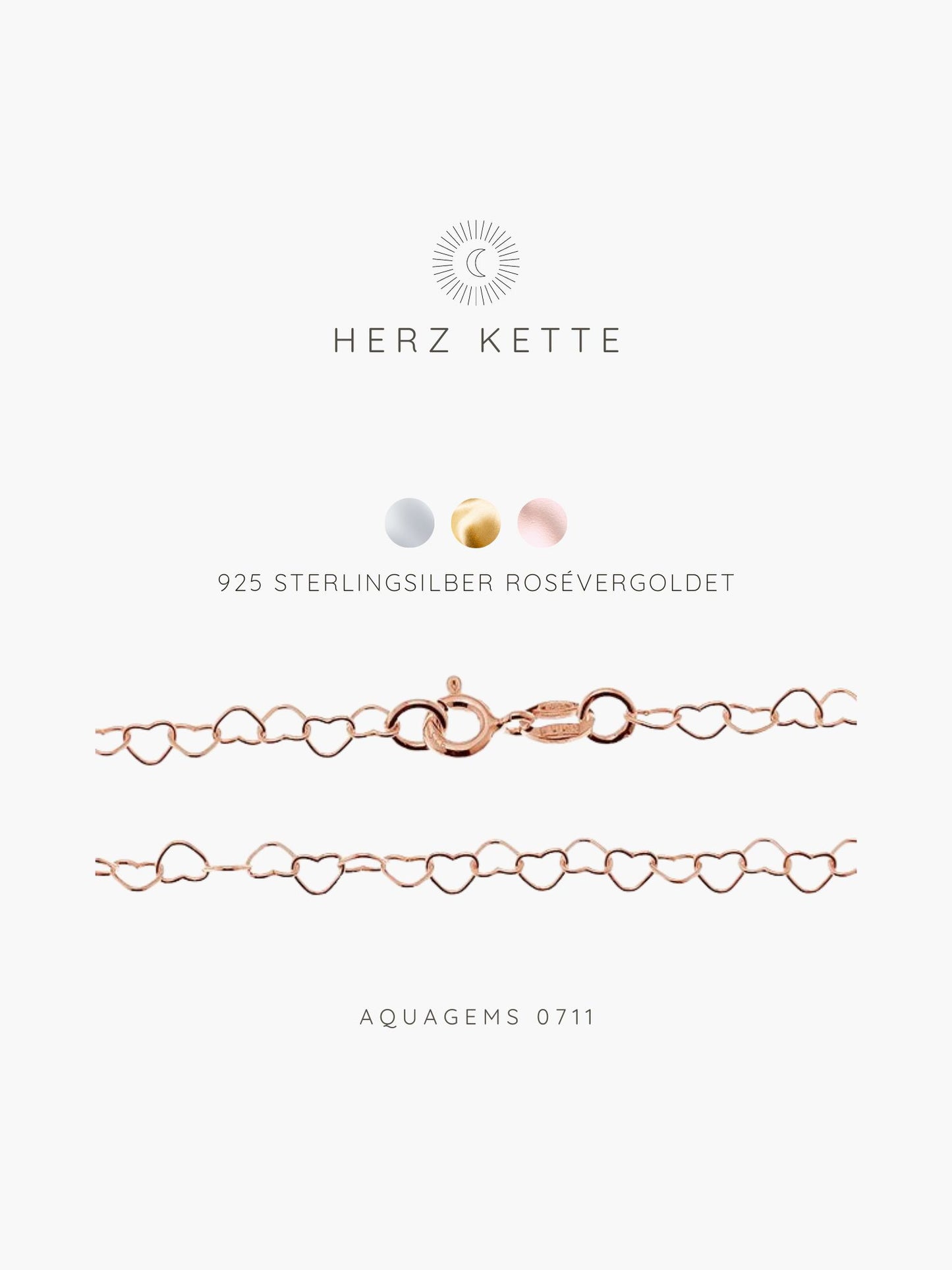 Halskette Basic Choker Herzchen Y 55cm 925 Sterlingsilber