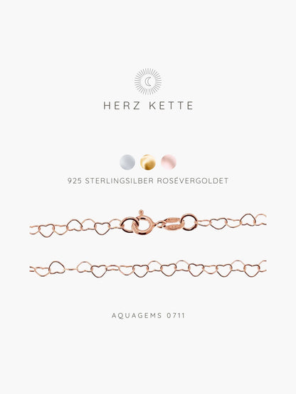 Halskette Basic Choker Herzchen Y 55cm 925 Sterlingsilber