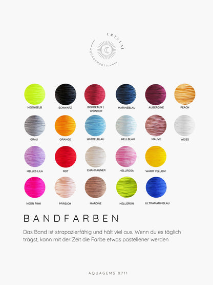 Armband 585 Gold Glitzer Perle