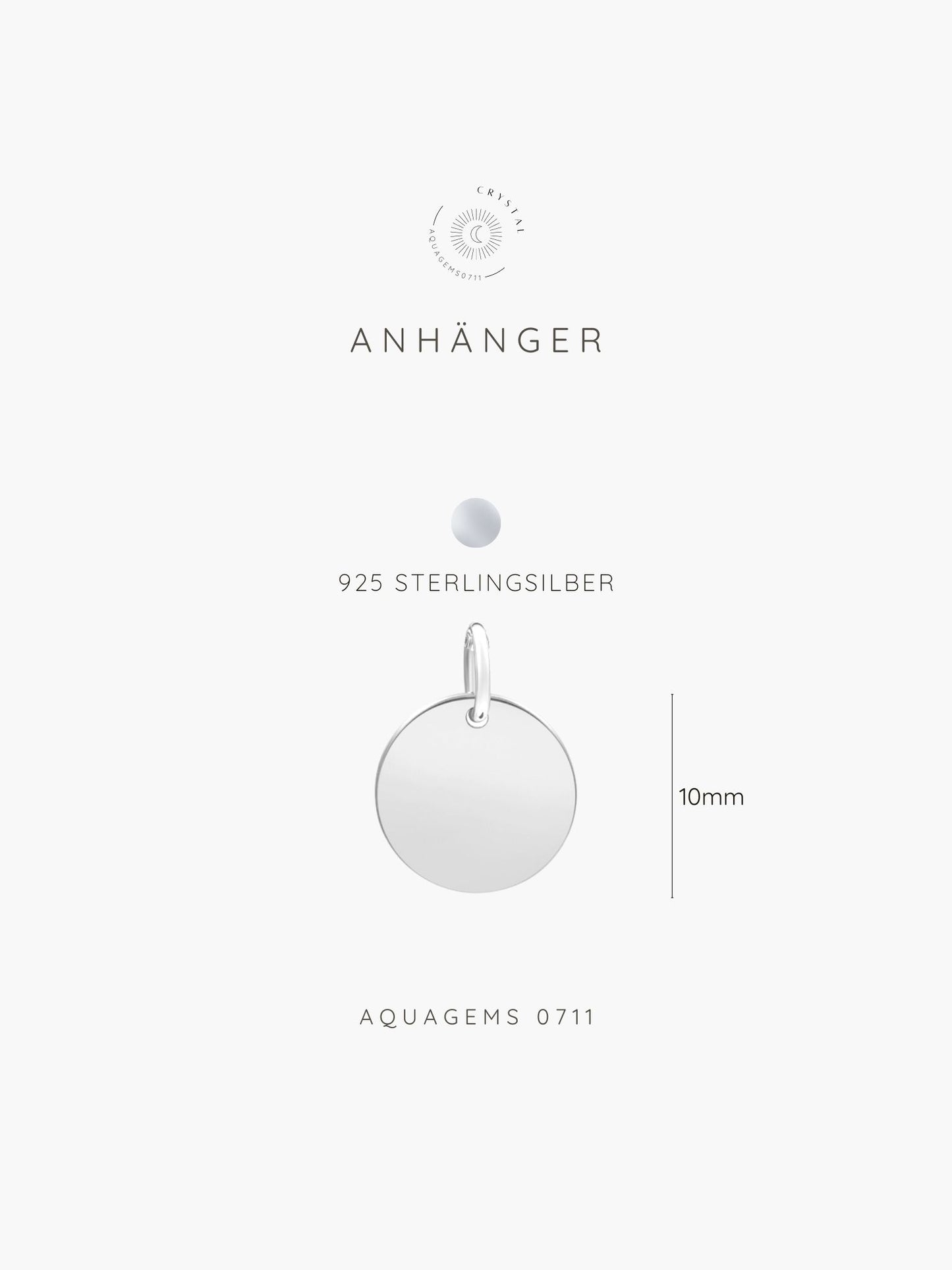 Kette Initiale | Zahl 925 Sterlingsilber