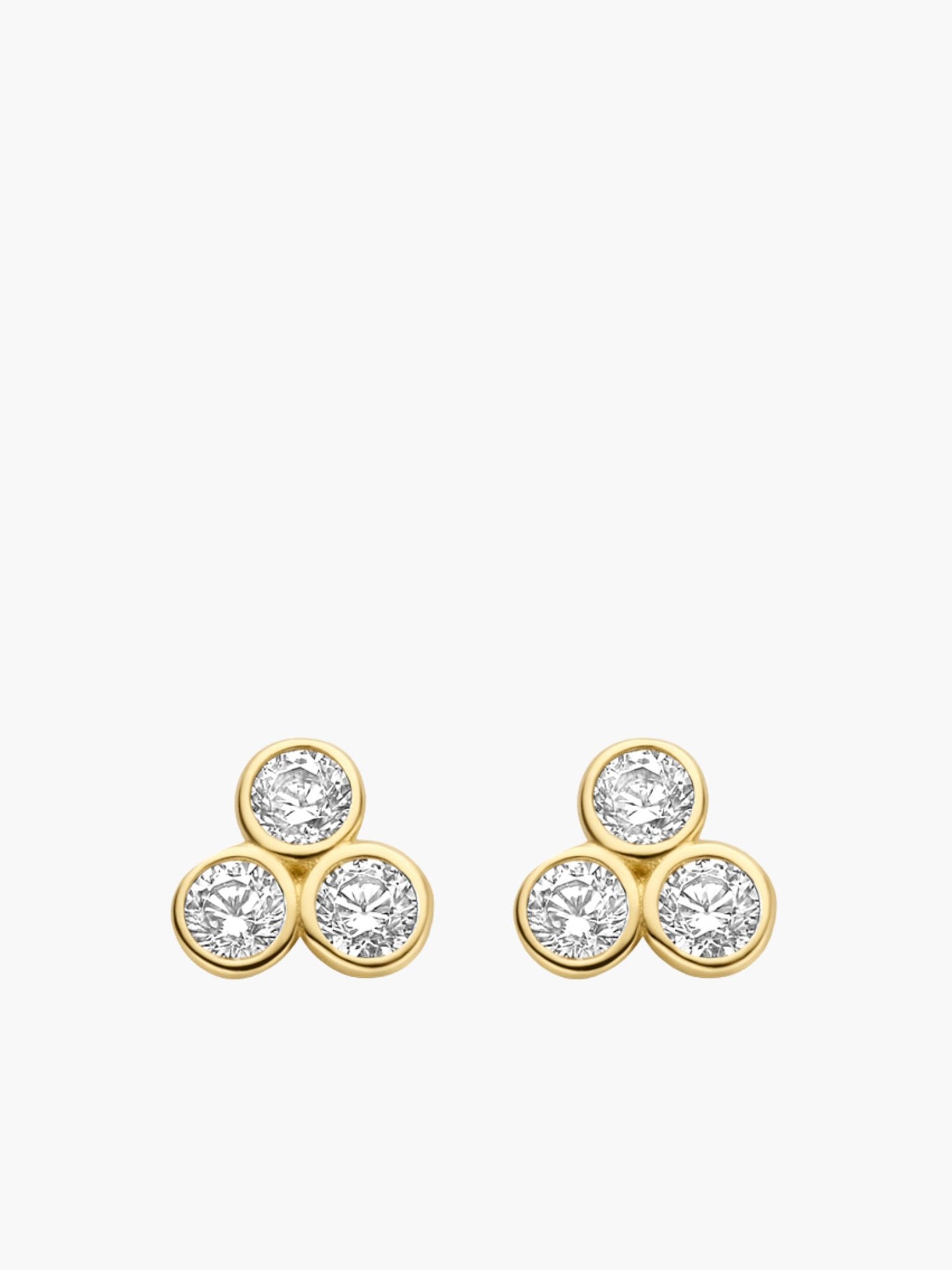 585 Gold Ohrstecker Trois Points