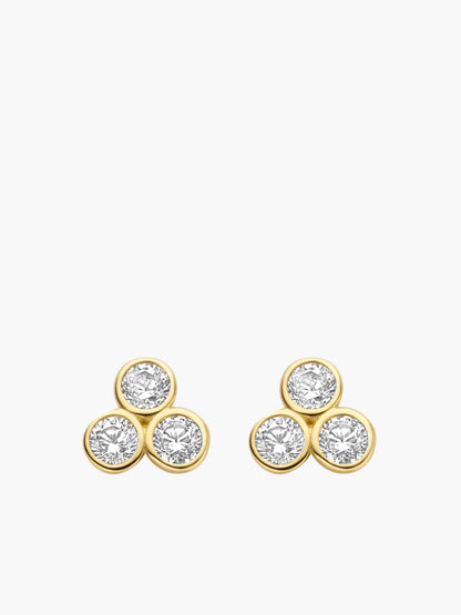 585 Gold Ohrstecker Trois Points