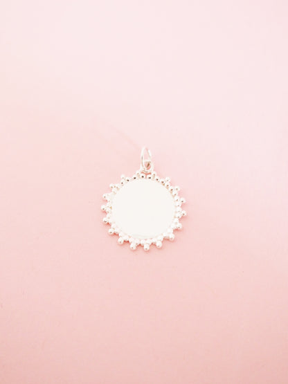 Gravurplatte Lace 20mm Sterlingsilber