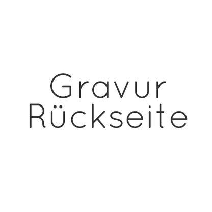 Gravur auf der Rückseite