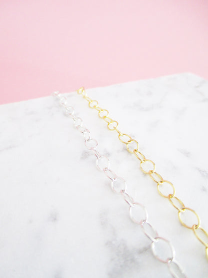 Halskette Basic Choker Maxikette Y 42cm 925 Sterlingsilber . vergoldet . rosévergoldet