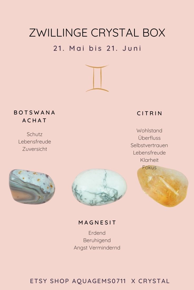 ZWILLINGE ZODIAC Crystal Box