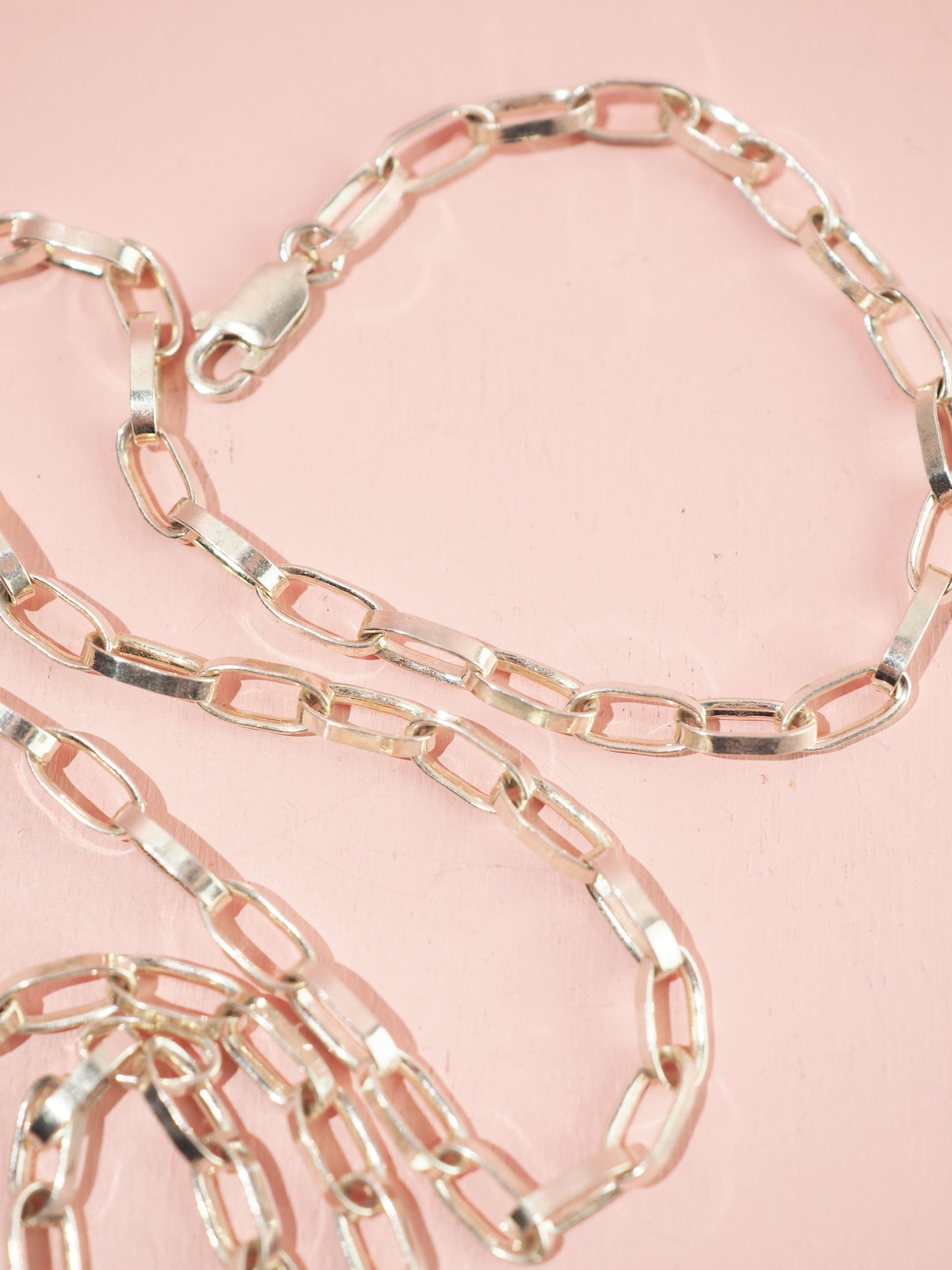 Halskette Choker Chunky Y 925 Sterlingsilber 50cm mit Mondstein Charm - High Quality