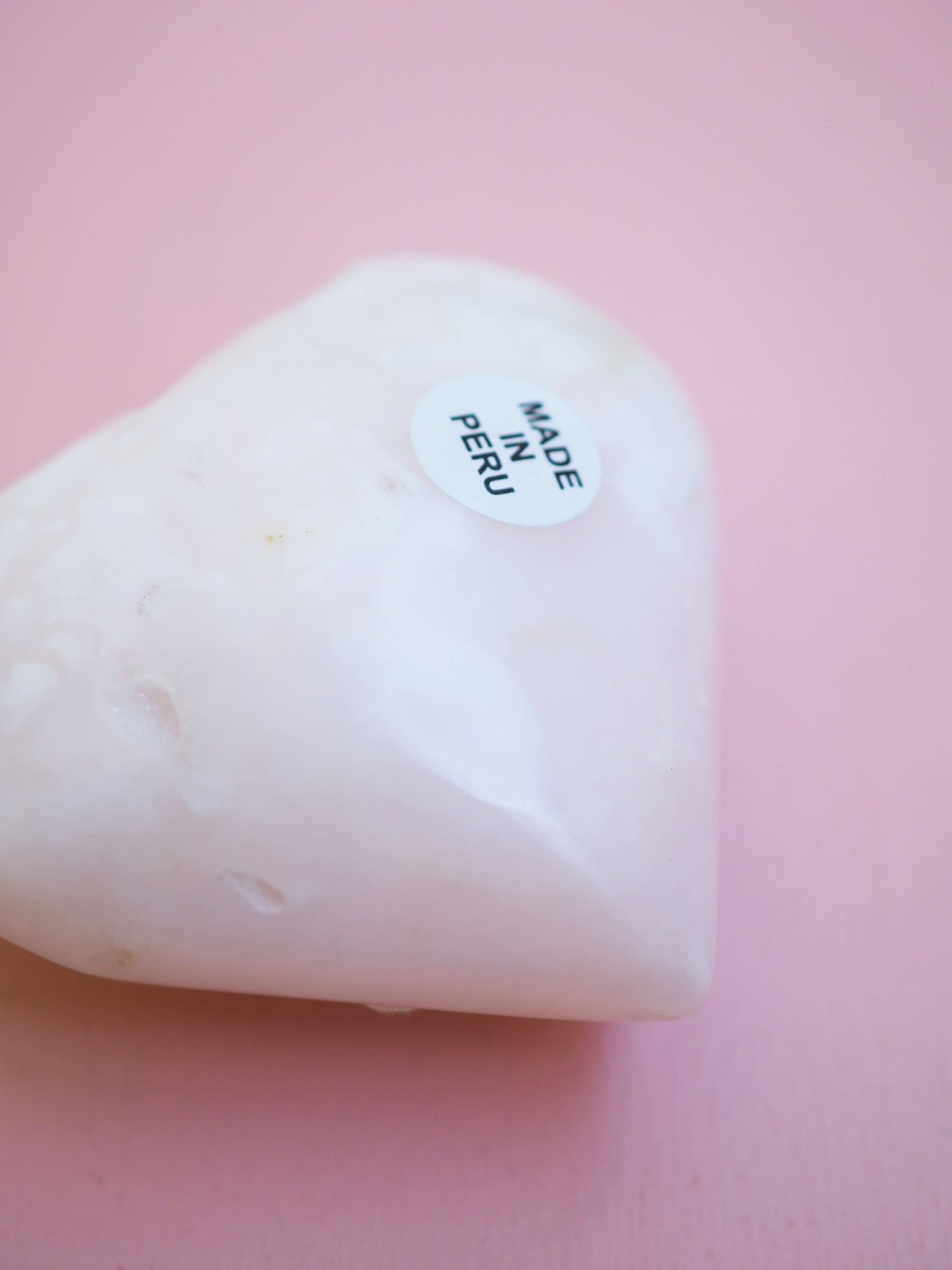 Pinker Anden Opal Herz  aus Peru - High Quality