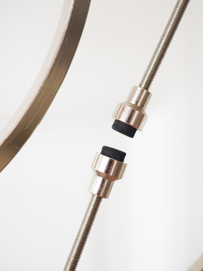GLOBUS Hochwertiger Metall Kugel Ständer . Halter . Sphere Stand SILBER
