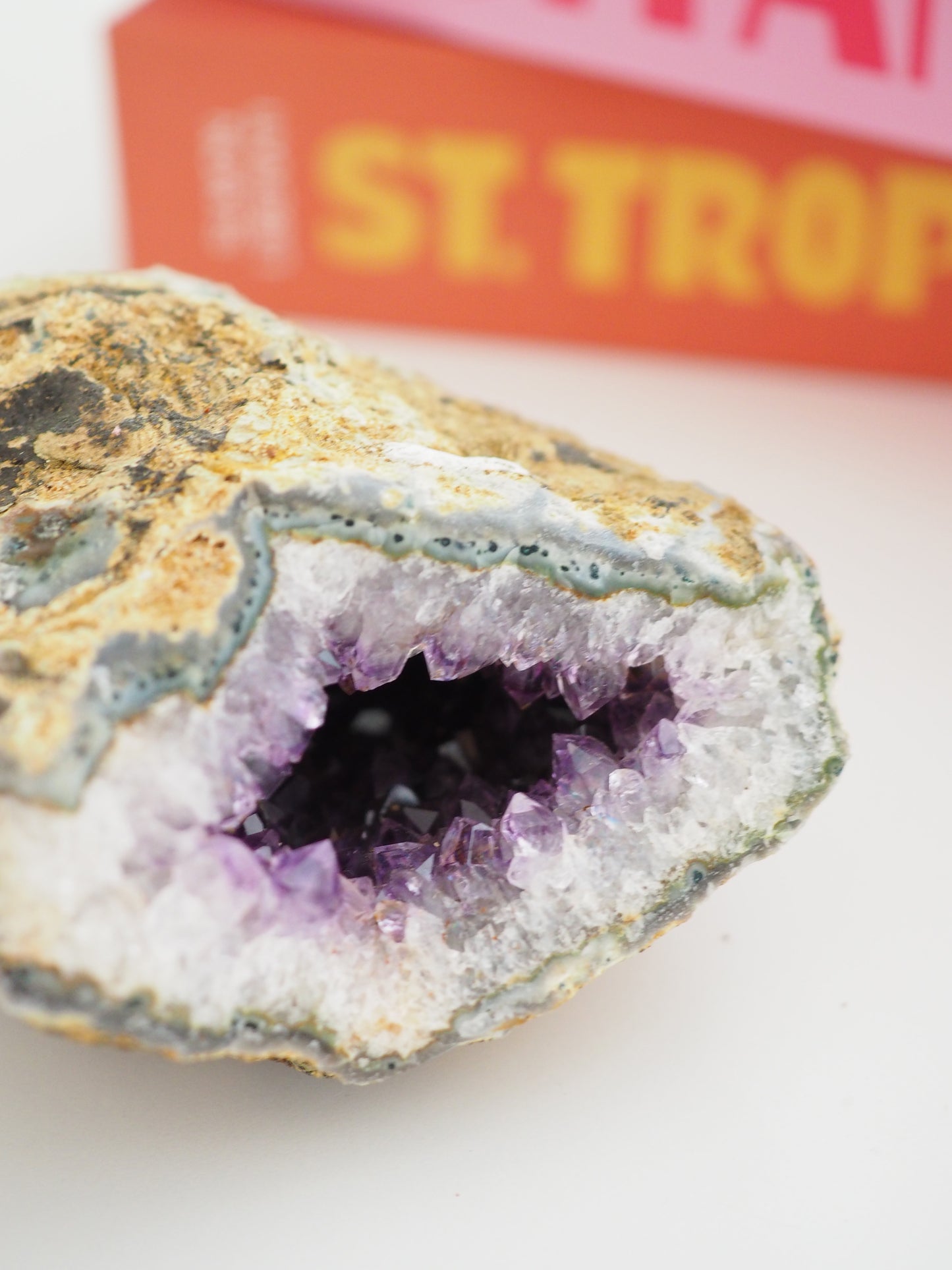 L Amethyst Geode  ca 11cm 540g [xx] - aus Uruguay High Quality