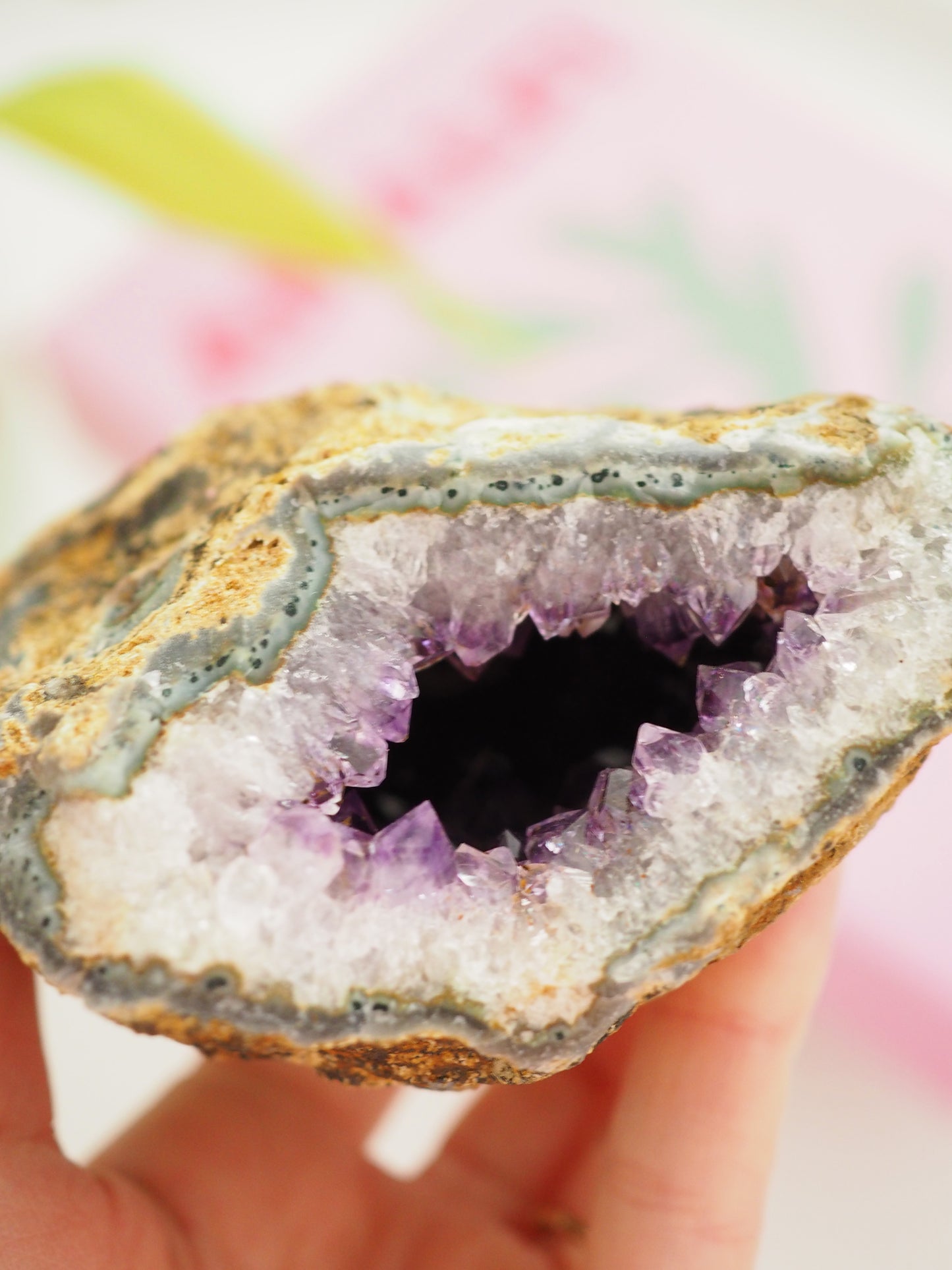 L Amethyst Geode  ca 11cm 540g [xx] - aus Uruguay High Quality