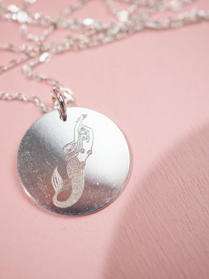 Zodiac Godess Sternzeichen Kette 925 Sterlingsilber mit Diamantgravur