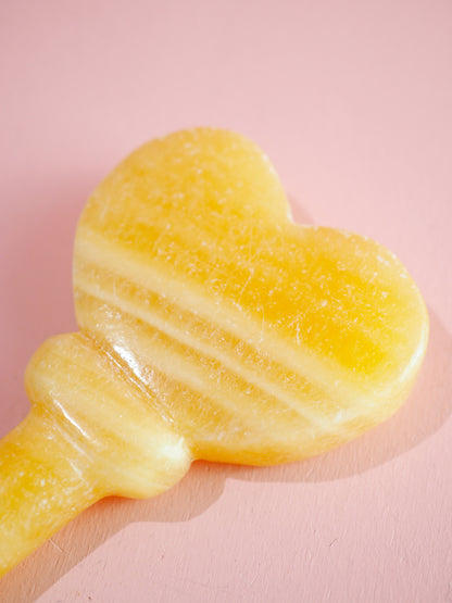 Orange Calcite Heart Key / Orangen Calcit Herz Schlüssel ca.13 cm Handcarved